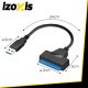 USB 3.0 uz SATA adapteris 2.5\" HDD SSD diskiem Izoxis 26096