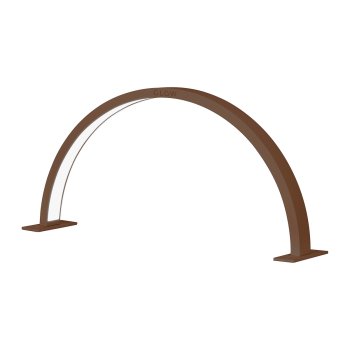 Bezēnu manikīra galda lampa GLOW ARCHE II, moderni brūna