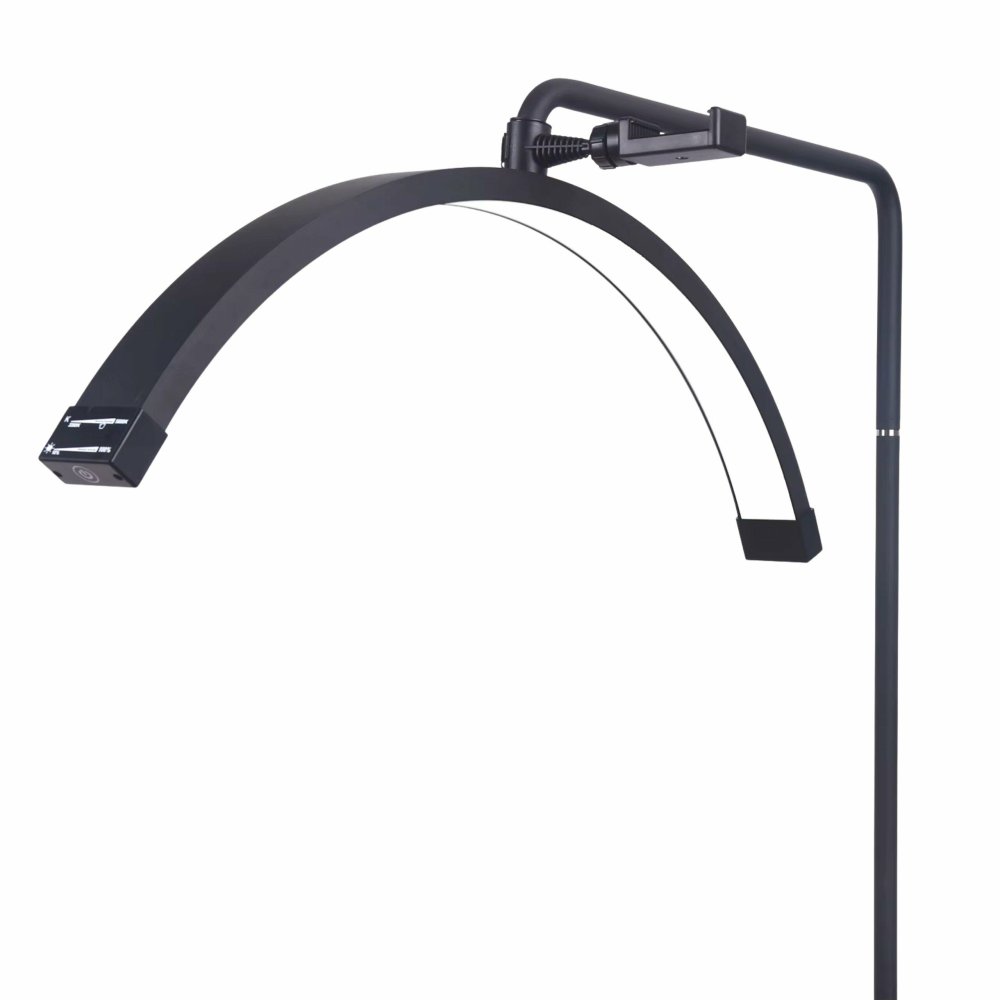 LED pusmēness lampa 40W skaistumkopšanas meistariem, melna (2)