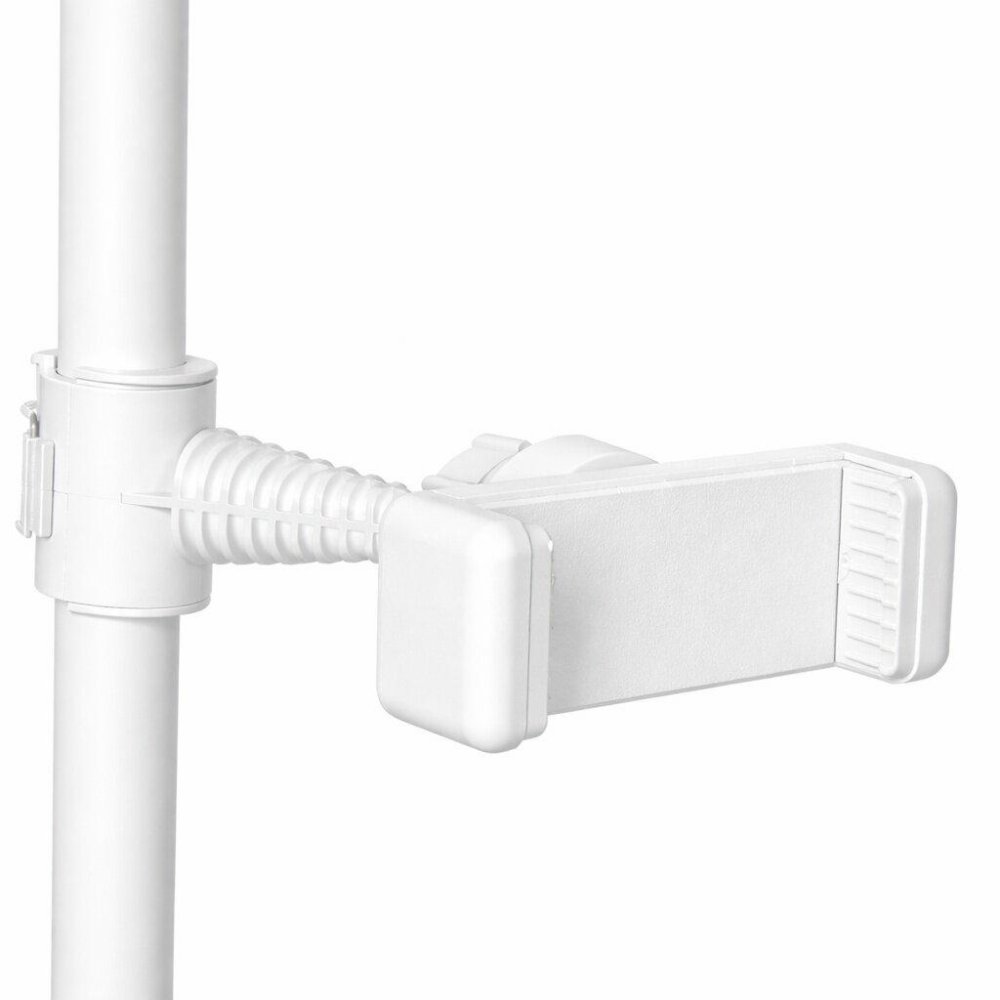 Pusmēness LED grīdas lampa kosmetologiem 40W, 320 LED, balta (2)