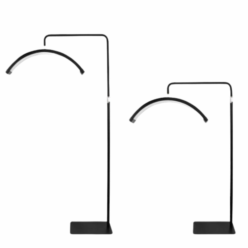 LED pusmēness lampa 40W skaistumkopšanas meistariem, melna (0)