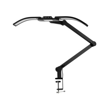 Profesionāla manikīra lampa Glow L05 ar galda stiprinājumu, melna
