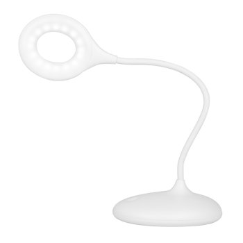Led Čūskas Gredzena Galda Lampa Balta | Snake Ring Lamp For Desk White
