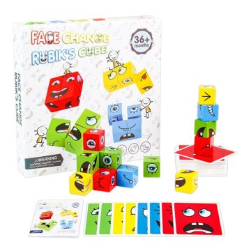 Spēles kubi bloki ar kartēm bērniem ar emociju attēliem | Play cubes blocks emotions game
