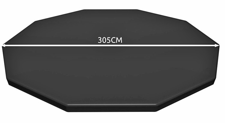 Aizsargājošs Apaļa Karkasa Baseina Pārsegs Vāks 305 cm, BESTWAY 58036 | Round Frame Pool Cover Protector (3)