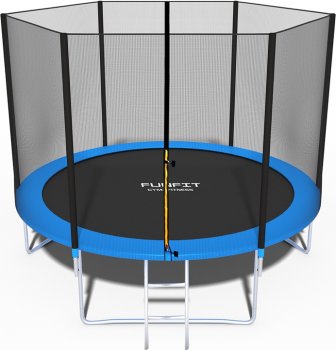 FUNFIT Dārza Batuts ar Drošības Tīklu un Kāpnēm, 312 cm | Garden Trampoline with Safety Net and Ladder
