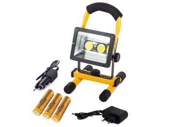 Āra Pārnēsājama Ūdensizturīga Halogēna Darba Lampa Prožektors Gaisma Lukturis 2 x LED COВ, 30W | Halogen Lamp Spotlight Lightning