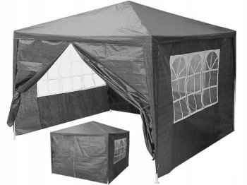 Dārza paviljons MultiGarden 3x3 m ar 4 sienām, pelēks