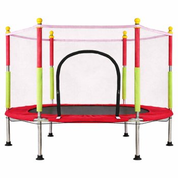 Bērnu dārza batuta tīkls 140cm 55 collas sarkans