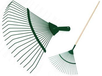 Metāla Dārza Zāles Lapu Grābeklis, 36 cm | Garden Rake For Grass Leaves
