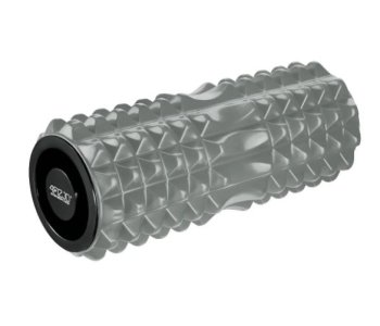 4Fizjo Masāžas Putu Rullis ar Tapām Fitnesa Veltnis Muskuļu Atslabināšanai - 33cm, Pelēks | Massage Fitness Spiked Foam Roller