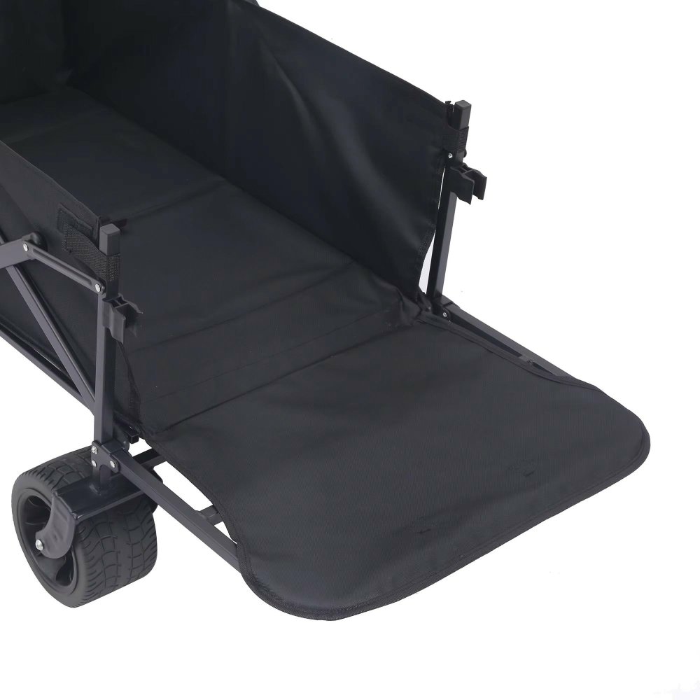 Saliekamie dārza ratiņi ar lieliem riteņiem 120L ietilpība (1)