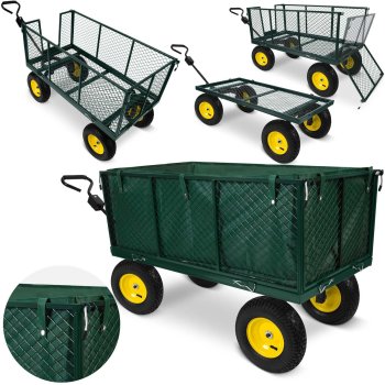 Humberg HM-510 280L Dārza Kravas Ratiņi ar Atkritumu Izgāzēju