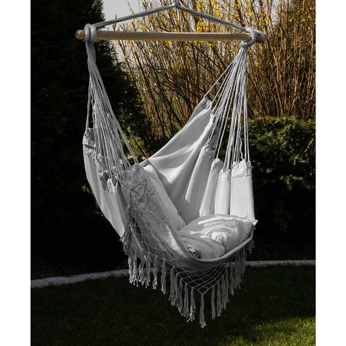 Šūpuļtīkls Brazīlijas Krēsls Gardlov 23671, Pelēks | Hammock Brazilian Chair (6)