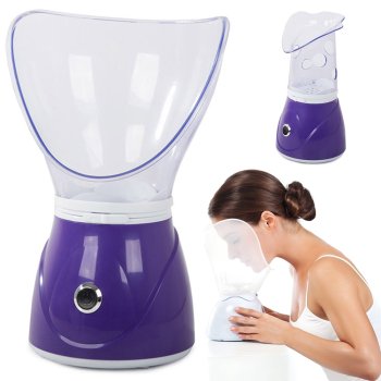 Kosmētikā Sejas Tvaika Pirts Inhalators Ādas Mitrinātājs, Violets | Cosmetic Facial Steam Sauna Inhaler Skin Moisturiser