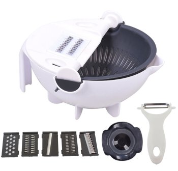 Dārzeņu Griezēja Rīves Smalcinātājs Ar Trauku | Vegetable Shredder With Bowl