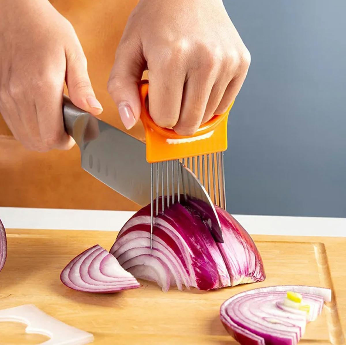 Adatu Rokturis Instruments Dakša Dārzeņu Sīpolu Griešanai | Needle Tool Slicer Cutting Handle for Cutting... (4)