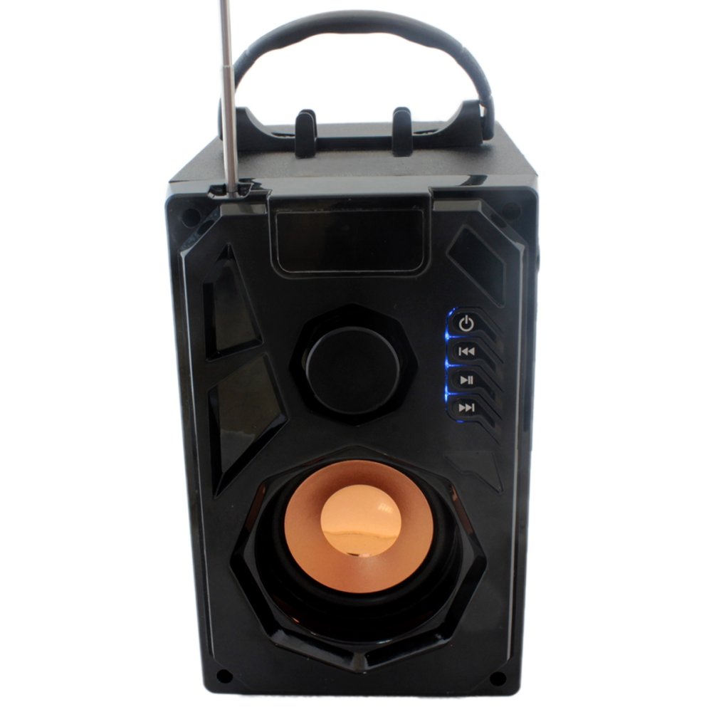 Portatīvais Bluetooth skaļrunis ar FM radio, USB, microSD, melns (1)