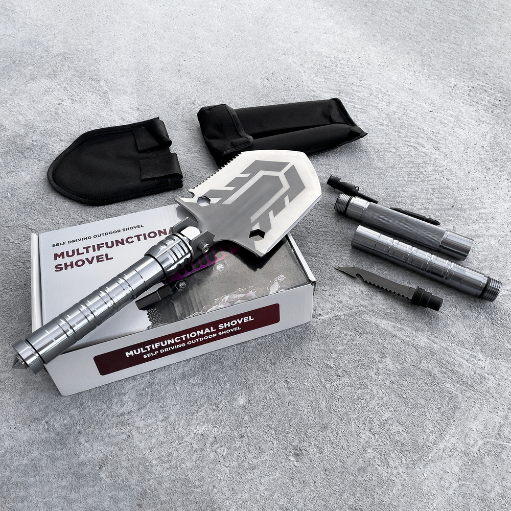 Multifunkcionāla Saliekama Izdzīvošanas Sapiera Lāpsta Nazis Skruvgriezis 16in1 | Multifunctional Folding Sapper... (4)