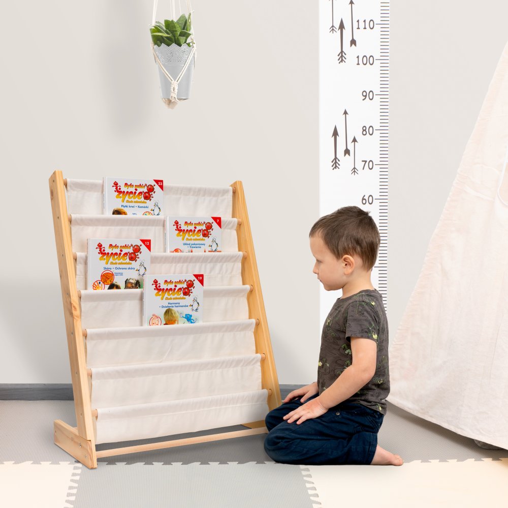 Bērnu Koka Grāmatu Skapis Plaukts | Kids Wooden Bookcase Shelf Stand (2)