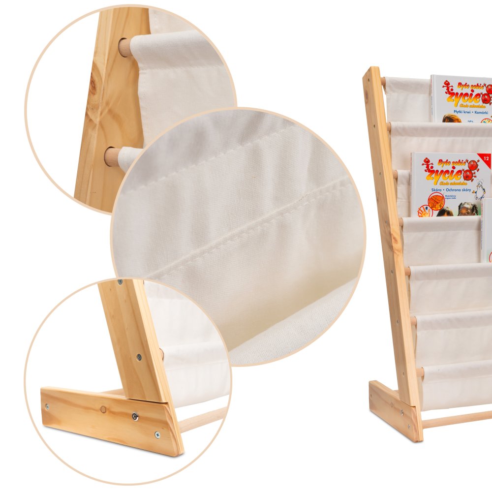 Bērnu Koka Grāmatu Skapis Plaukts | Kids Wooden Bookcase Shelf Stand (9)
