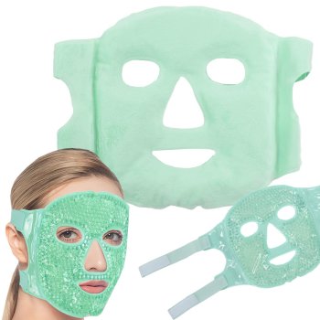 Atvēsinoša Gēla Sejas Maska Relaksējoša Sejas Komprese, Zaļa | Cooling Gel Face Mask