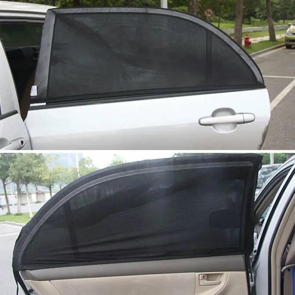 Auto logu ekrāns 2gab | Mosquito net car window cover 2pcs (2)