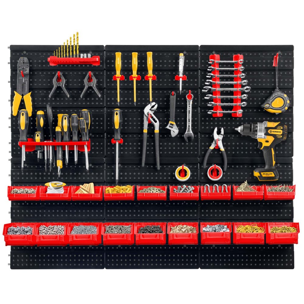 Humberg HM-581 darbnīcas instrumentu dēlis 96 x 76 cm sienas organizators (0)
