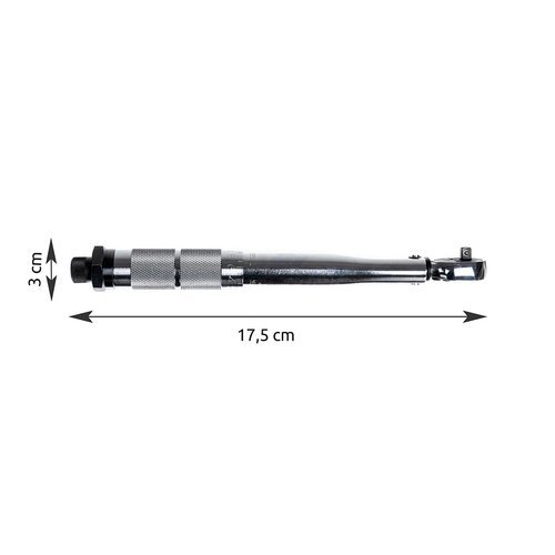 Dinamometriskā atslēga / Sprūdrata uzgriežņu atslēga, 5-25 Nm | Dynamometric Key Torque Wrench with Ratchet (0)