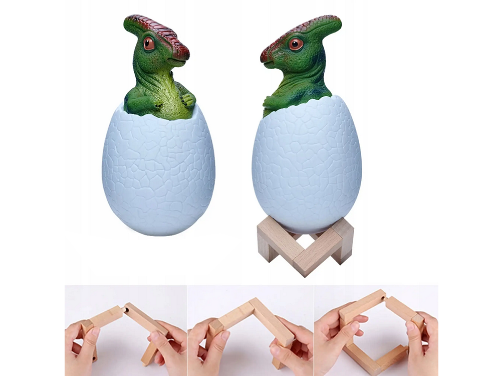 Bērnu Nakts Gaisma Lampa Dinozaurs Ola RGB LED | Kids Night Lamp Dinosaur Egg (1)