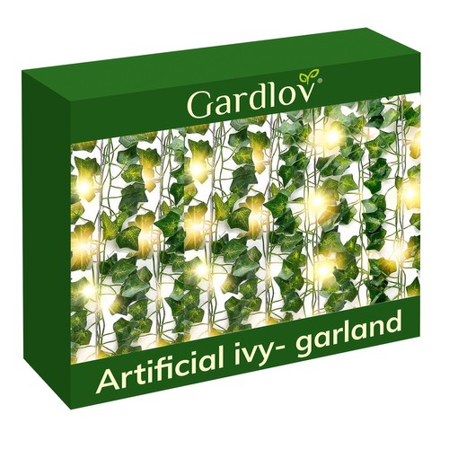 Mākslīgais efejas dekors + LED gaismiņas GARDLOV | Artificial Ivy + LED Lights GARDLOV (0)