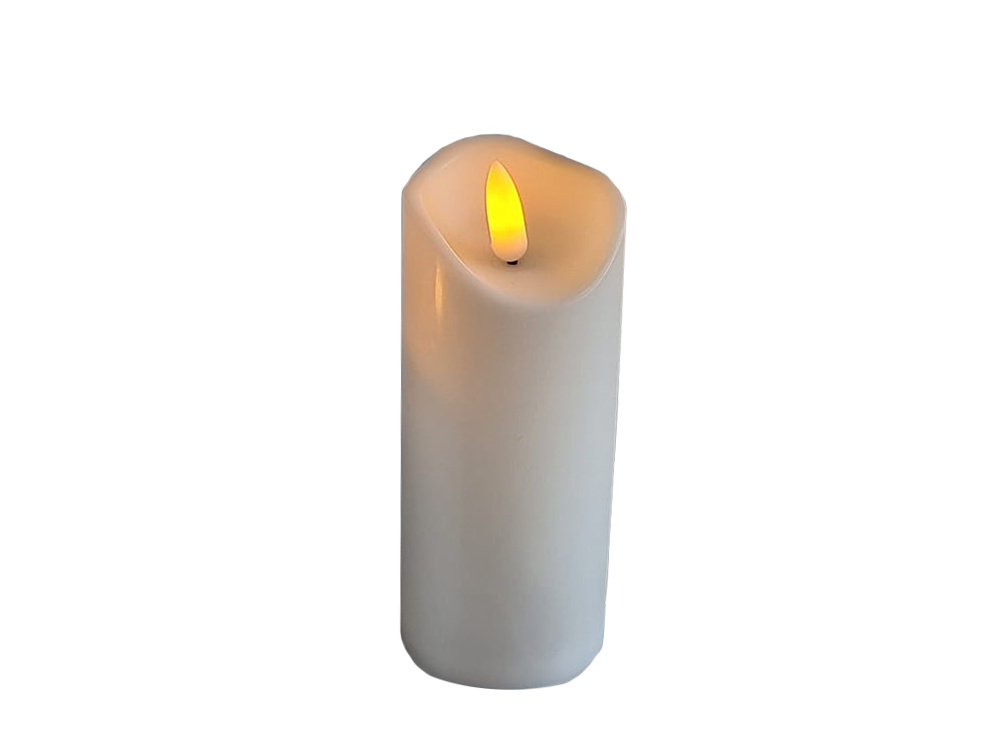 Bateriju LED svece ar kustīgu liesmu, ieliktnis kapu svecēm (3)