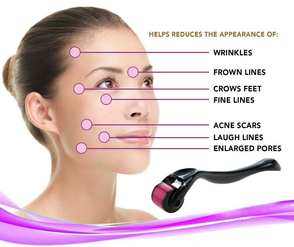 Rotējošs Sejas un Ķermeņa Masieris ar Adatām / Derma Rullītis / Mezoterapija, 1mm | Derma Roller Face and Body... (3)