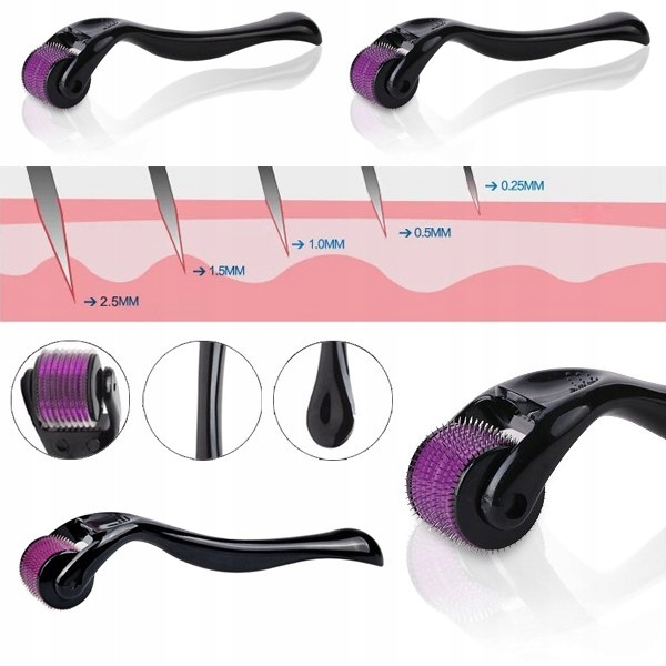 Rotējošs Sejas un Ķermeņa Masieris ar Adatām / Derma Rullītis / Mezoterapija, 1mm | Derma Roller Face and Body... (6)
