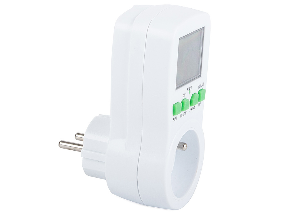 Digitālais Taimeris-Rozete, Programmējams, Ar LCD Displeju, Atpakaļskaitīšana | Digital Timer Socket,... (2)