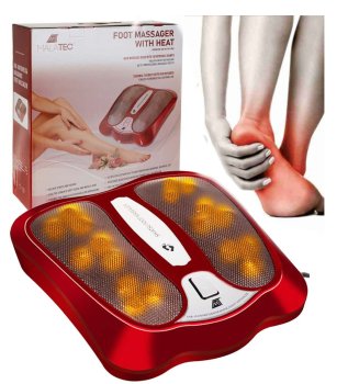 Pēdu Kāju Šiacu Masažieris Masieris ar Infrasarkano Sildīšanas Funkciju | Electric Shiatsu Kneading Foot Massager