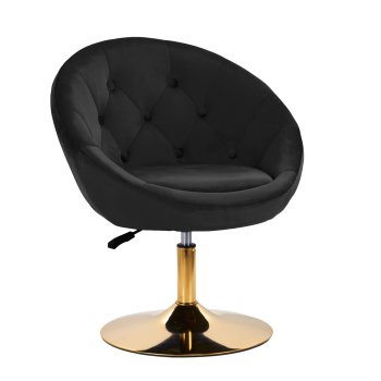 Ergonomisks grozāmais krēsls 4Rico QS-BL12G, melns