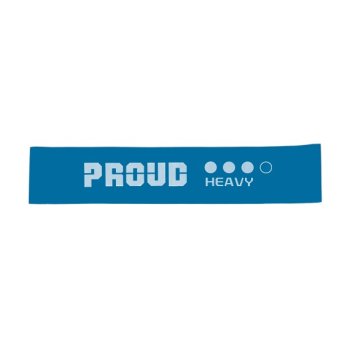 Proud Vingrošanas Pretestības Fitnesa Gumija Lente Josta Treniņiem 0.95 mm, Zila | Flexible Rubber Training Fitness Tape