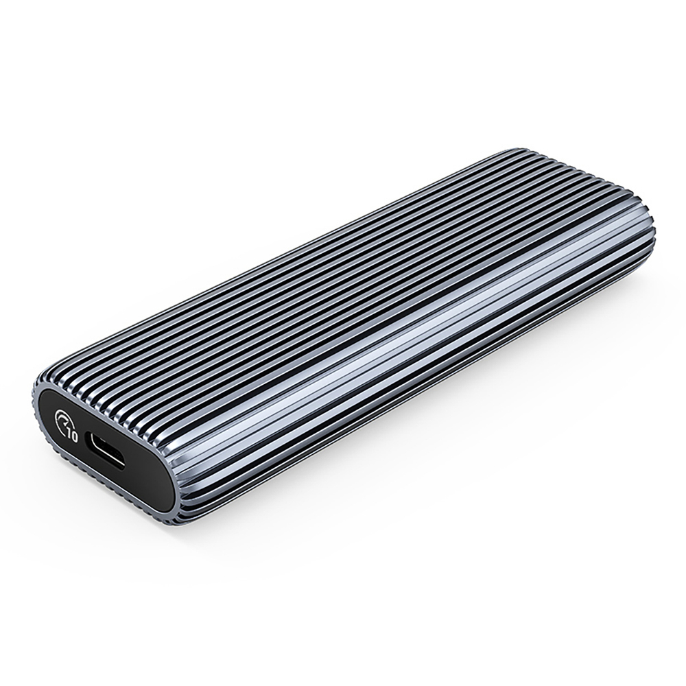 M.2 NVME USB-C 3.2 diska ligzda - pelēka | disk bay gray