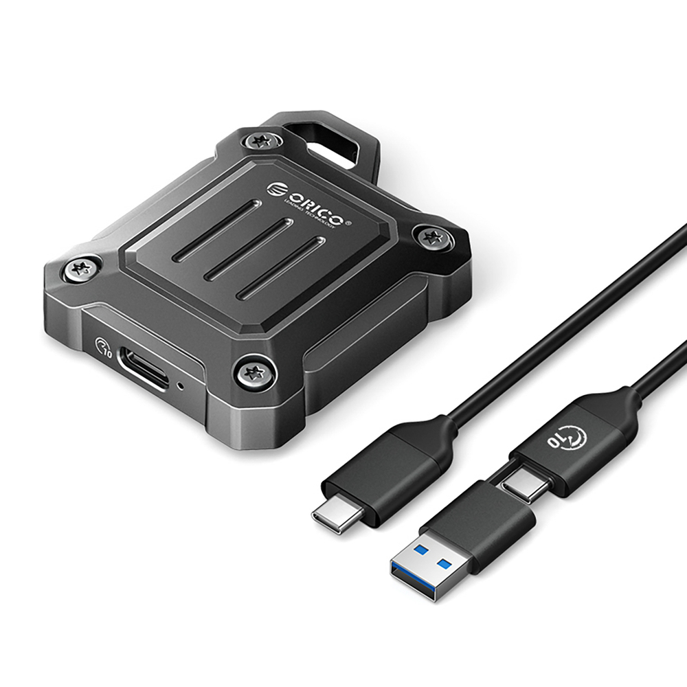 M.2 2230 USB-C 3.2 pārnēsājamā datu glabāšanas kabata - melna | Portable Storage Pocket Black
