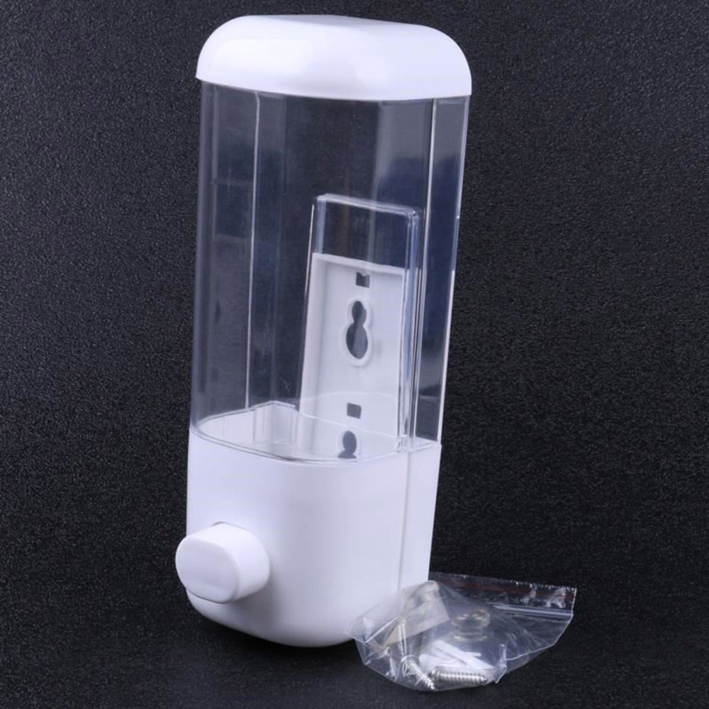 Sienas šķidro ziepju un trauku mazgāšanas līdzekļa dozators, 500 ml, balts (2)