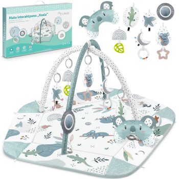 Bērnu Interaktīvs Izglītojošs Paklājs 136x136cm Koala Nukido | Kids Interactive Educational Mat