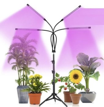 80 LED Fito Lampa Gaisma uz Statīva Augu Stādu Audzēšanai Dārzkopībai Gardlov | Plant Growth Gardening Lamp