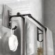 Dvieļu Turētājs Žāvētājs Pakaramais Vannas Istabai - 60cm, Melna krāsa | Towel Rack