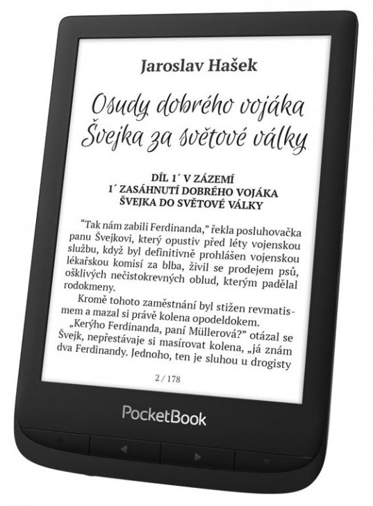 PocketBook Touch Lux 5 PB628-P-WW E-Ink E-book E-Reader, Black | E-Grāmatu Lasītājs (0)