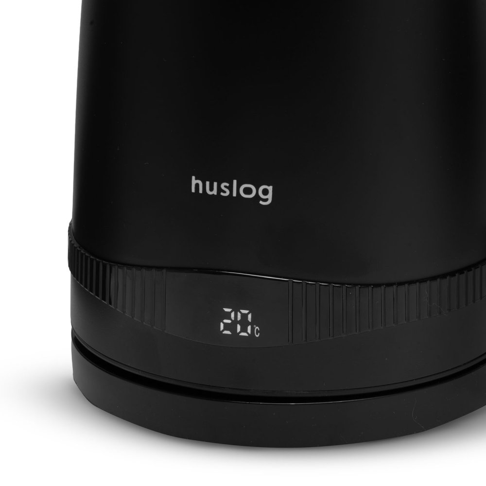 Elektriskā tējkanna Huslog Retro ar temperatūras kontroli 1.7L 2200W, melna (3)