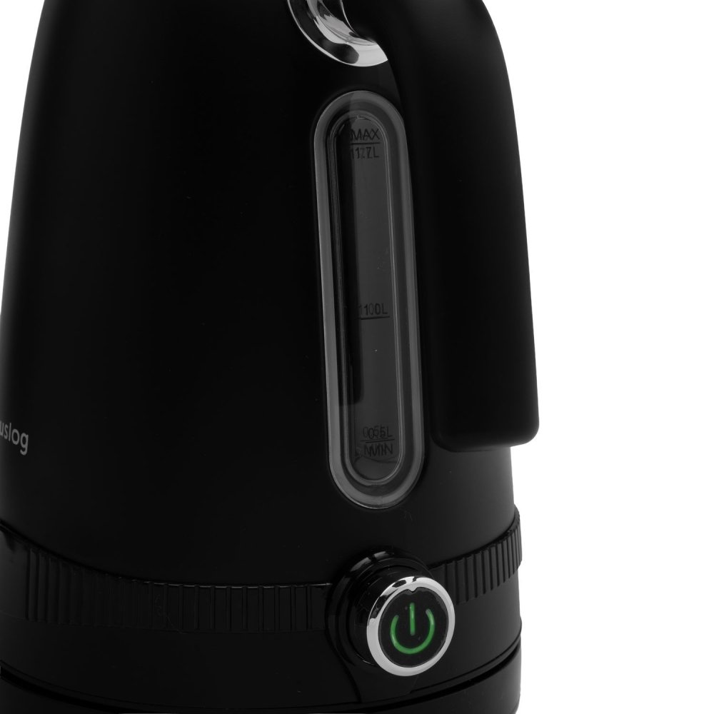 Elektriskā tējkanna Huslog Retro ar temperatūras kontroli 1.7L 2200W, melna (2)
