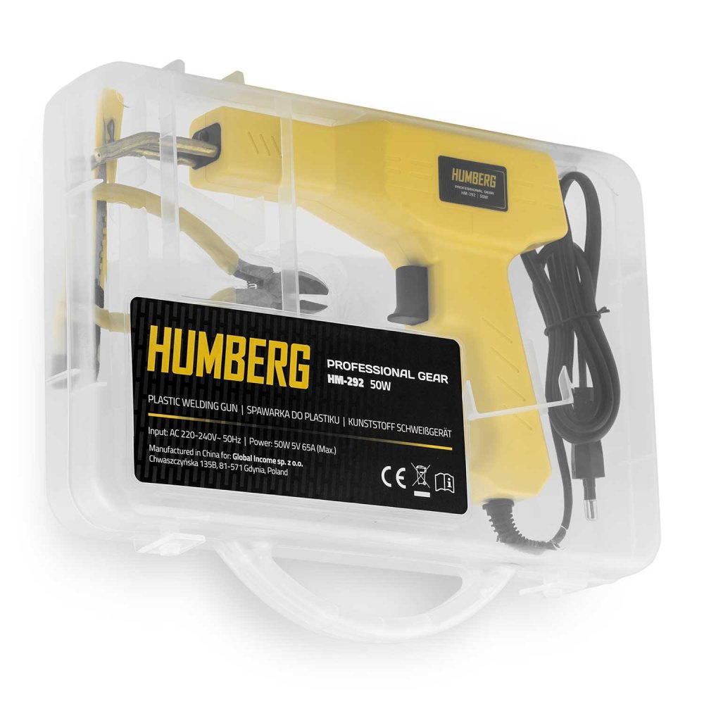 Plastmasas metinātājs Humberg HM-292, 50 W, ar 800 skavām komplektā (2)