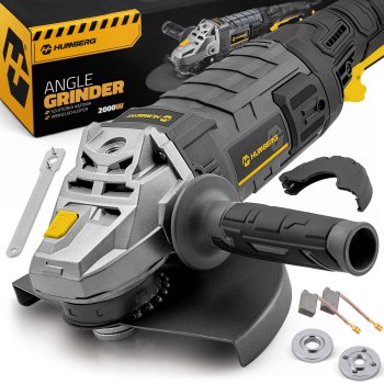 Leņķa slīpmašīna 2000W 230mm ar pakāpenisko startu Humberg Hm-412