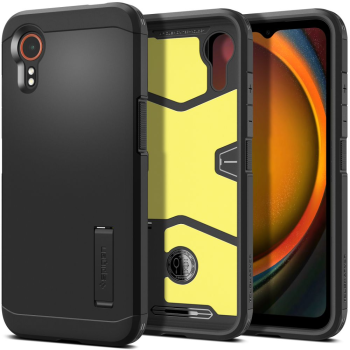 Samsung Galaxy Xcover 7 ( SM-G556B / DS ) Spigen Tough Armor Case Cover, Black | Telefona Vāciņš Maciņš Maks Apvalks Bampers